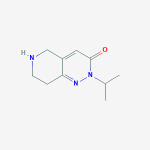 molecular formula C10H15N3O B1377547 2-(propan-2-yl)-2H,3H,5H,6H,7H,8H-pyrido[4,3-c]pyridazin-3-one CAS No. 1376278-48-6