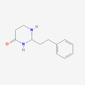 molecular formula C12H16N2O B1377552 2-(2-Phenylethyl)-1,3-diazinan-4-one CAS No. 1251377-90-8