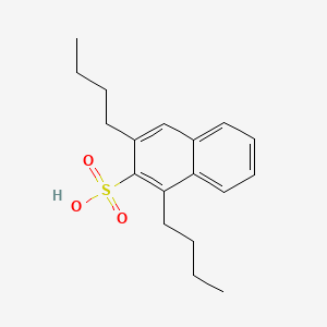 molecular formula C18H24O3S B13775535 Dibutylnaphthalene-2-sulfonic acid 
