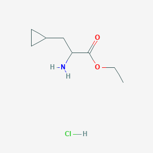 Ethyl 2-amino-3-cyclopropylpropanoate hydrochloride
