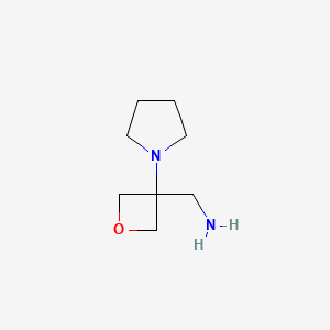 3-Aminomethyl-3-(pyrrolidin-1-yl)oxetane