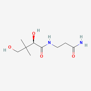 molecular formula C9H18N2O4 B13775695 Pantothenamide CAS No. 7757-97-3