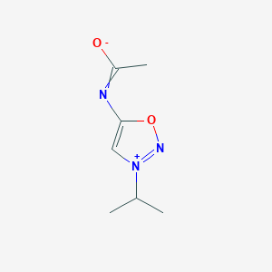 5-(Acetylamino)-3-(1-methylethyl)-1,2,3-oxadiazolium, inner salt