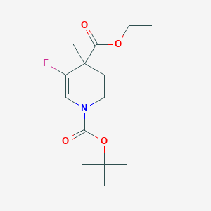 1-tert-Butyl 4-ethyl 5-fluoro-4-methyl-3,4-dihydropyridine-1,4(2H)-dicarboxylate