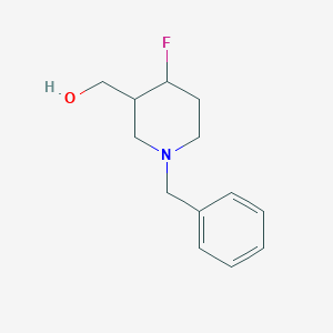 molecular formula C13H18FNO B1377582 (1-Benzyl-4-fluoropiperidin-3-YL)methanol CAS No. 1356338-80-1