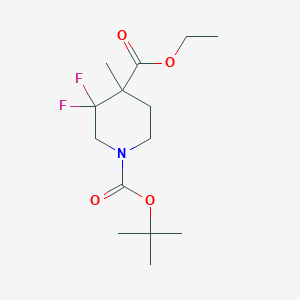 1-tert-butyl 4-Ethyl 3,3-difluoro-4-methylpiperidine-1,4-dicarboxylate