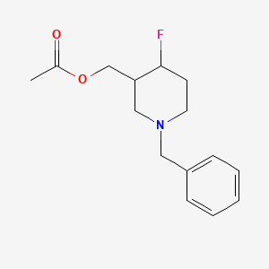 (1-Benzyl-4-fluoropiperidin-3-YL)methyl acetate