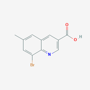 molecular formula C11H8BrNO2 B1377594 8-Bromo-6-methylquinoline-3-carboxylic acid CAS No. 1296950-68-9