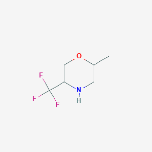 molecular formula C6H10F3NO B1377595 2-Methyl-5-(trifluoromethyl)morpholine CAS No. 1375471-67-2