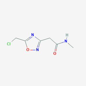 2-[5-(chloromethyl)-1,2,4-oxadiazol-3-yl]-N-methylacetamide