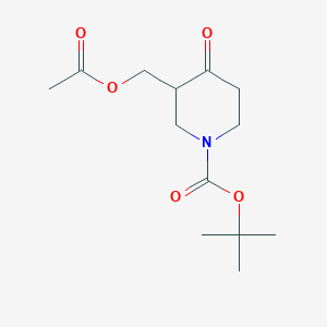 tert-Butyl 3-(acetoxymethyl)-4-oxopiperidine-1-carboxylate