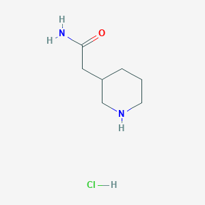 2-(Piperidin-3-yl)acetamide hydrochloride