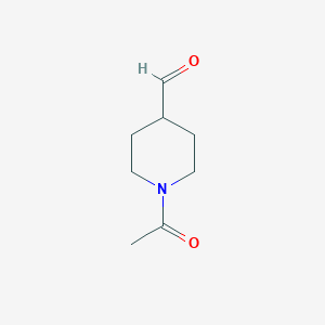 molecular formula C8H13NO2 B137761 1-Acetylpiperidine-4-carbaldehyde CAS No. 155826-26-9