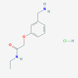 2-[3-(aminomethyl)phenoxy]-N-ethylacetamide hydrochloride