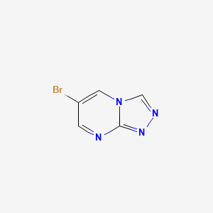 molecular formula C5H3BrN4 B1377612 6-Bromo-[1,2,4]triazolo[4,3-a]pyrimidine CAS No. 1019023-12-1