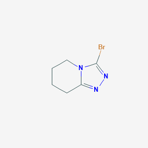 molecular formula C6H8BrN3 B1377613 3-Bromo-5,6,7,8-tetrahydro-[1,2,4]triazolo[4,3-a]pyridine CAS No. 1378861-55-2