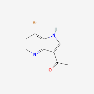 molecular formula C9H7BrN2O B1377614 3-Acetyl-7-bromo-4-azaindole CAS No. 1260385-55-4