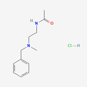 molecular formula C12H19ClN2O B1377627 N-{2-[benzyl(methyl)amino]ethyl}acetamide hydrochloride CAS No. 1443982-15-7