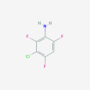molecular formula C6H3ClF3N B1377638 3-氯-2,4,6-三氟苯胺 CAS No. 344-09-2