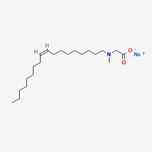 molecular formula C21H40NNaO2 B13776388 Glycine, N-methyl-N-(9Z)-9-octadecenyl-, sodium salt CAS No. 51821-82-0