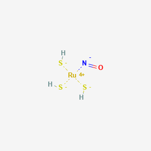 molecular formula H3NORuS3 B13776414 Trimercaptonitrosylruthenium CAS No. 94022-56-7