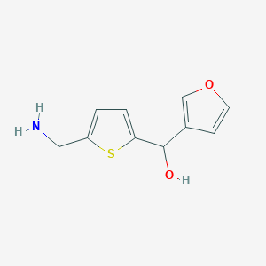 molecular formula C10H11NO2S B1377642 [5-(氨基甲基)-2-噻吩基](3-呋喃基)甲醇 CAS No. 1447964-91-1
