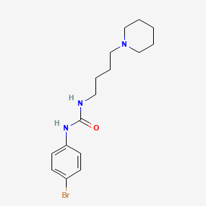 molecular formula C16H24BrN3O B13776435 N-(4-Bromophenyl)-N'-[4-(piperidin-1-yl)butyl]urea CAS No. 874450-03-0