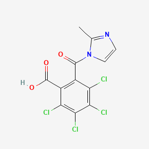 molecular formula C12H6Cl4N2O3 B13776467 Benzoic acid, 2,3,4,5-tetrachloro-6-[(2-methyl-1H-imidazol-1-yl)carbonyl]- CAS No. 69868-17-3