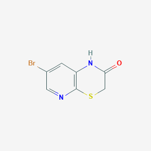 molecular formula C7H5BrN2OS B1377647 7-Bromo-1H-pyrido[2,3-b][1,4]thiazin-2-one CAS No. 438622-20-9