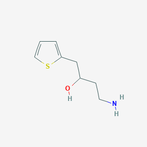 molecular formula C8H13NOS B1377648 4-氨基-1-(2-噻吩基)丁烷-2-醇 CAS No. 1447964-92-2