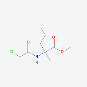 molecular formula C9H16ClNO3 B1377653 2-(2-氯乙酰氨基)-2-甲基戊酸甲酯 CAS No. 1443980-72-0
