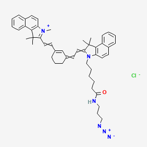 molecular formula C48H55ClN6O B13776537 Cyanine7.5 azide 