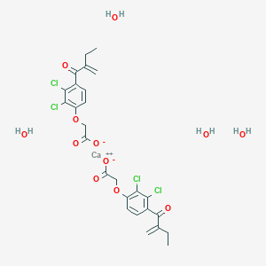 molecular formula C26H30CaCl4O12 B13776560 Ethacrynate calcium dihydrate CAS No. 7541-97-1