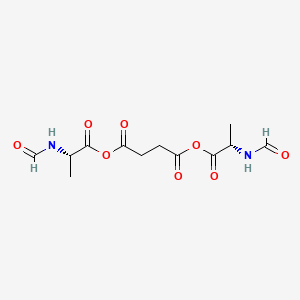 molecular formula C12H16N2O8 B13776613 N-Formyl-L-alanine succinic anhydride CAS No. 93964-72-8