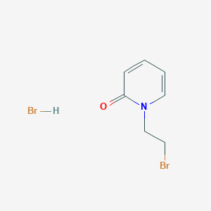 molecular formula C7H9Br2NO B1377666 1-(2-Bromoethyl)-1,2-dihydropyridin-2-one hydrobromide CAS No. 1423024-94-5