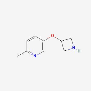 molecular formula C9H12N2O B1377671 5-(Azetidin-3-yloxy)-2-methylpyridine CAS No. 1400762-70-0