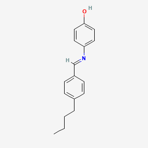 molecular formula C17H19NO B13776724 Phenol, 4-(((4-butylphenyl)methylene)amino)- CAS No. 71205-39-5