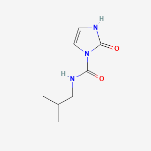 molecular formula C8H13N3O2 B13776732 N-(2-Methylpropyl)-2-oxo-3H-imidazole-1-carboxamide CAS No. 67292-92-6