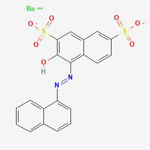 molecular formula C20H12BaN2O7S2 B13776739 barium(2+);3-hydroxy-4-(naphthalen-1-yldiazenyl)naphthalene-2,7-disulfonate CAS No. 68399-74-6