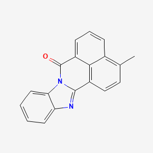molecular formula C19H12N2O B13776785 methyl-7H-benzimidazo[2,1-a]benz[de]isoquinolin-7-one CAS No. 67920-93-8