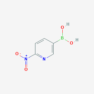 molecular formula C5H5BN2O4 B1377683 (6-Nitropyridin-3-yl)boronic acid CAS No. 1236354-21-4