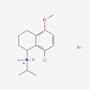 molecular formula C15H23BrClNO B13776842 1-Naphthylamine, 1,2,3,4-tetrahydro-8-chloro-N-isopropyl-5-methoxy-N-methyl-, hydrobromide CAS No. 63978-84-7