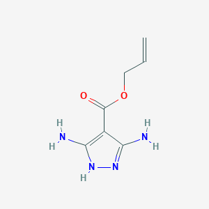 molecular formula C7H10N4O2 B1377685 Allyl 3,5-diamino-1H-pyrazole-4-carboxylate CAS No. 1613191-73-3