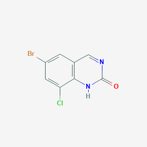 molecular formula C8H4BrClN2O B1377687 6-Bromo-8-chloroquinazolin-2(1H)-one CAS No. 1036755-78-8