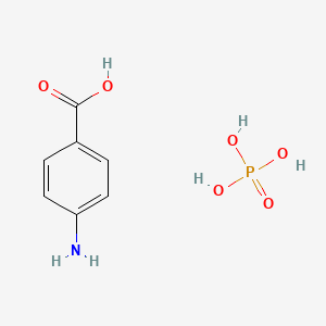 molecular formula C7H10NO6P B13776880 4-Aminobenzoic acid--phosphoric acid (1/1) CAS No. 794521-61-2