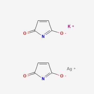 molecular formula C8H4AgKN2O4 B13776886 potassium;silver;5-oxopyrrol-2-olate CAS No. 67859-67-0