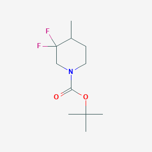 molecular formula C11H19F2NO2 B1377690 Tert-butyl 3,3-difluoro-4-methylpiperidine-1-carboxylate CAS No. 1373502-94-3