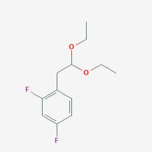 B1377693 1-(2,2-Diethoxyethyl)-2,4-difluorobenzene CAS No. 1443342-21-9