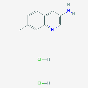 molecular formula C10H12Cl2N2 B1377694 3-氨基-7-甲基喹啉二盐酸盐 CAS No. 1296950-60-1