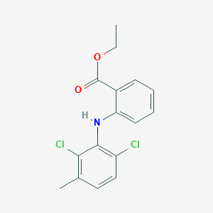 molecular formula C16H15Cl2NO2 B13776944 Ethyl 2-((2,6-dichloro-3-methylphenyl)amino)benzoate 